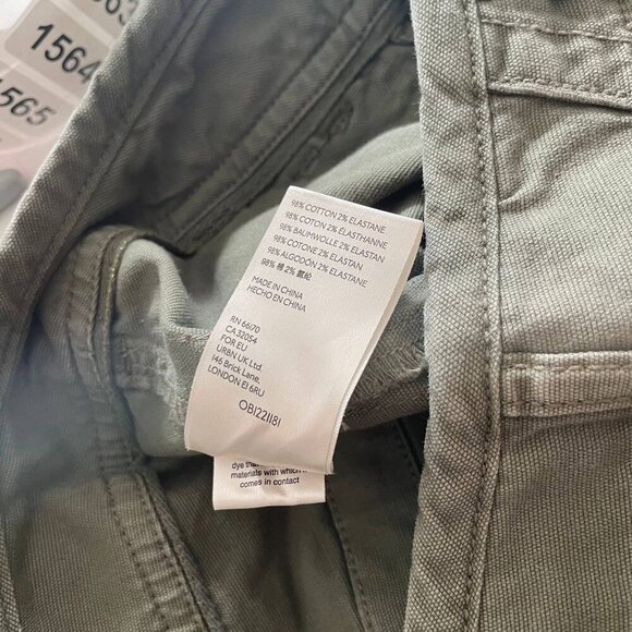 Anthropologie Pilcro Wanderer Utility Pants Women's Size 26 Green Camping Hiking - Picture 14 of 14